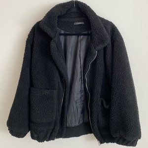 Black teddy jacket